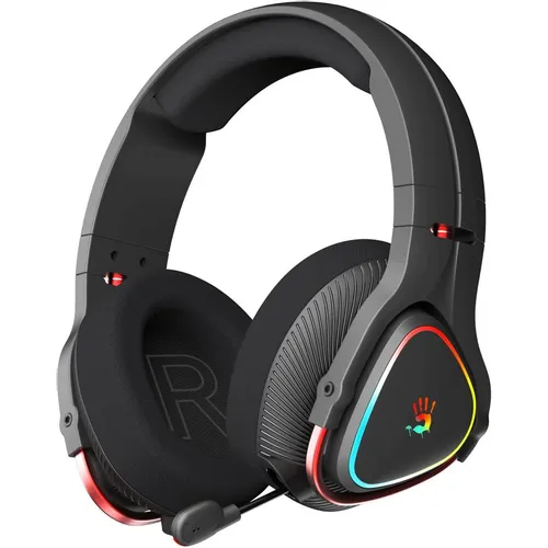 Гарнитура игровая A4TECH Bloody MR720, для компьютера и игровых консолей, мониторные, Bluetooth/радио, черный [mr720 black]