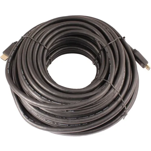 Кабель аудио-видео WH-111, HDMI (m) - HDMI (m), ver 2.0, 25м, GOLD, черный [10319]