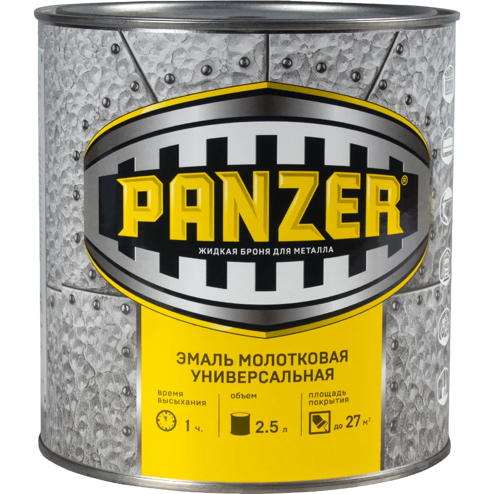 Универсальная молотковая эмаль PANZER 233782