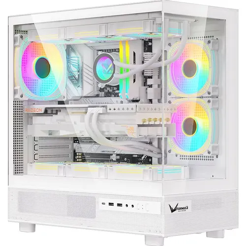 Корпус ATX Formula Crystal Z8, Midi-Tower, без БП, белый [crystal z8 white]