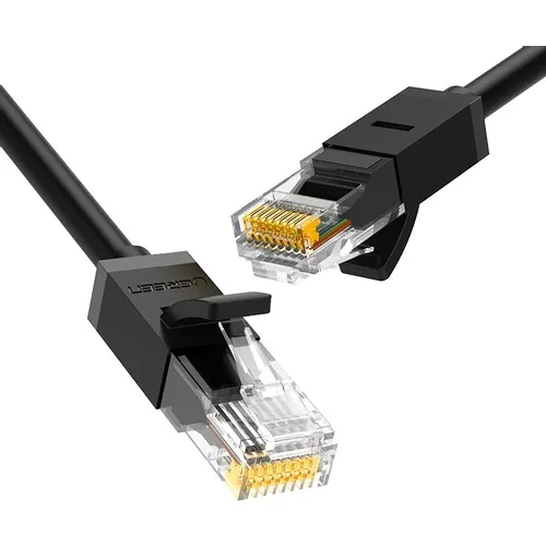 Патч-корд UGREEN NW102 литой (molded), U/UTP, кат.6, 5м, 4 пары, 26AWG, медь, многожильный, черный