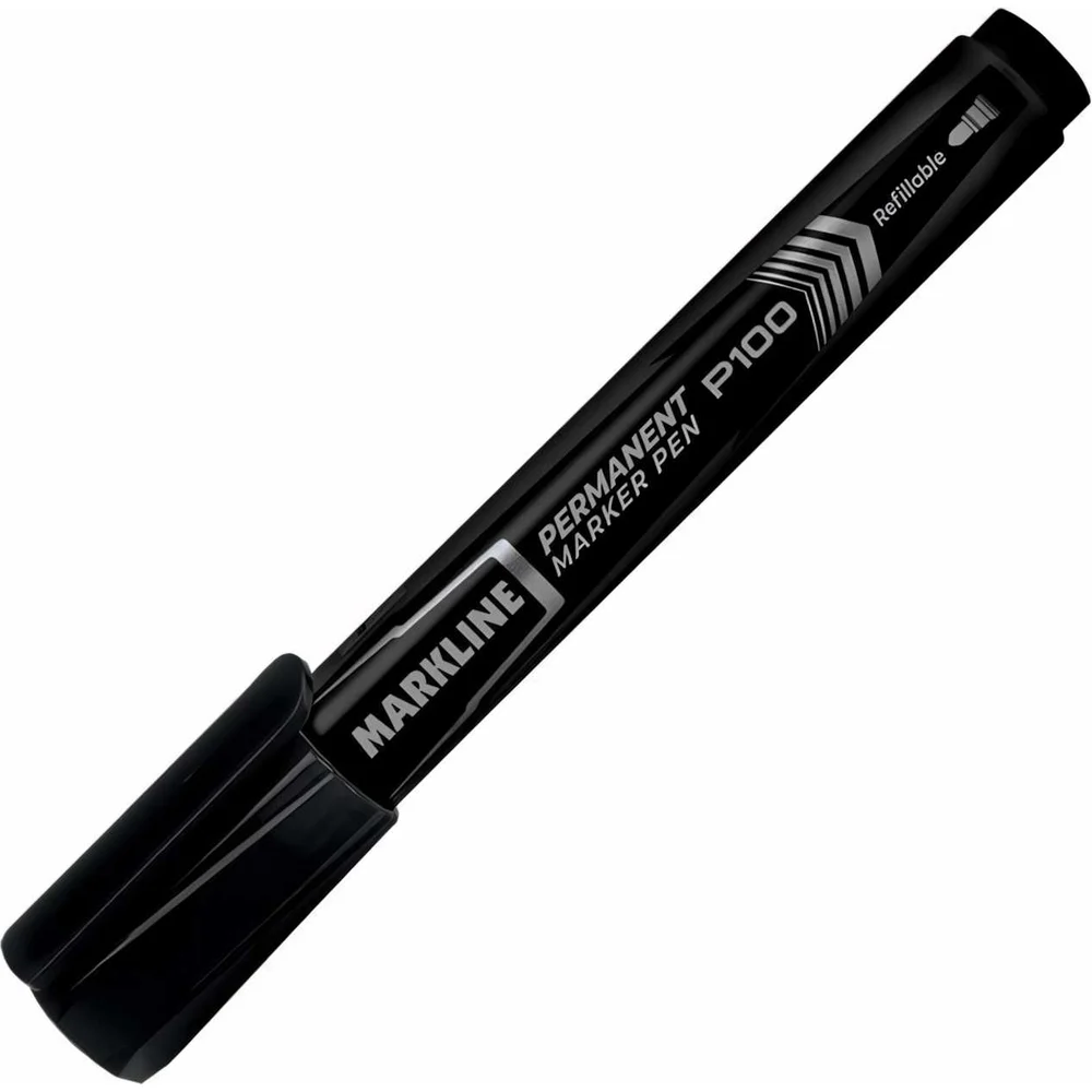 Круглый перманентный маркер LINC PERMANENT P100/black