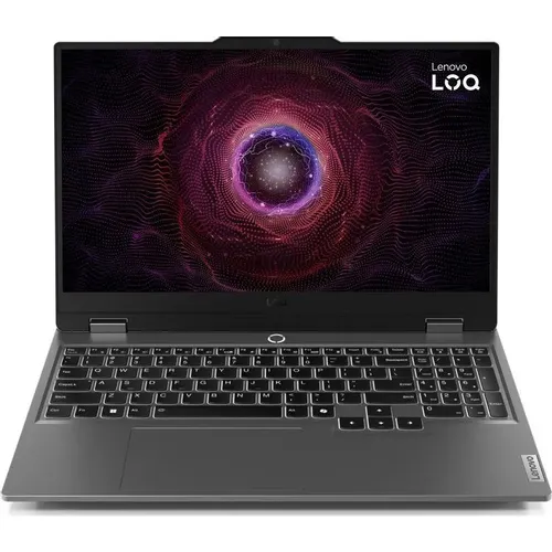 Ноутбук игровой Lenovo LOQ 15ARP9, 15.6", 2025, IPS, AMD Ryzen 5 7235HS 3.2ГГц, 4-ядерный, 16ГБ DDR5, 512ГБ SSD, NVIDIA GeForce RTX 4050 для ноутбуков - 6 ГБ, TGP 105Вт, без операционной системы, серый [83jc00lbrk]