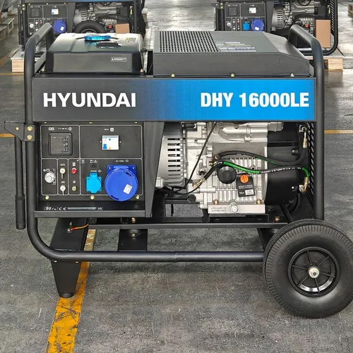 Дизельный генератор Hyundai DHY 16000LE, 220 В, 13кВт, на колёсах