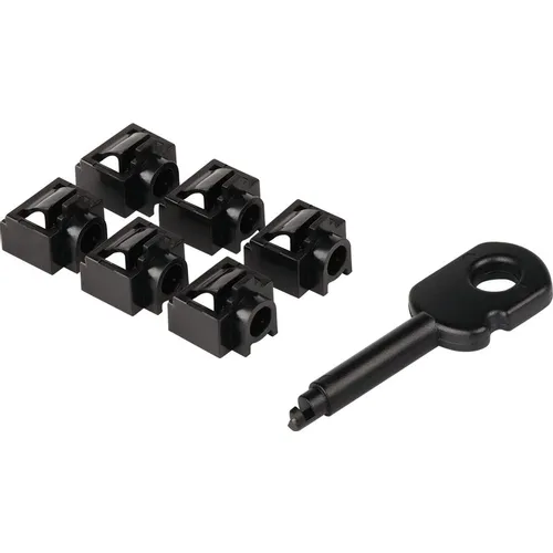 Блокиратор Lanmaster (LAN-SEC45-PL-SET-BK) (упак.:6шт)