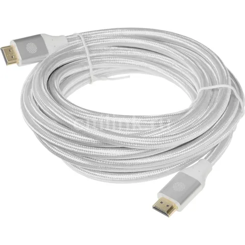 Кабель аудио-видео Cactus CS-HDMI.2.1-5, HDMI (m) - HDMI (m), ver 2.1, 5м, GOLD, серебристый