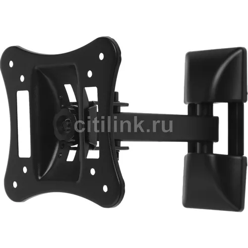 Кронштейн для телевизора ULTRAMOUNTS UM891, 13-27", настенный, поворотно-выдвижной и наклонный, черный