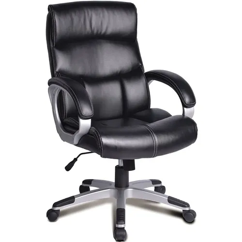 Кресло BRABIX Impulse EX-505, экокожа, до 120кг, топ-ган, фиксированные подлокотники, черный