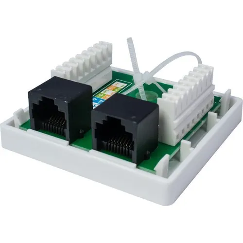 Розетка Suprlan (10-0309) наклад. RJ45 2 кат.5E UTP черн.