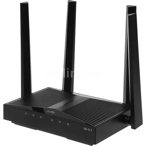 Wi-Fi роутер CUDY WR3600, Wi-Fi 6, BE3600, 2.4/5ГГц, 4 LAN, черный