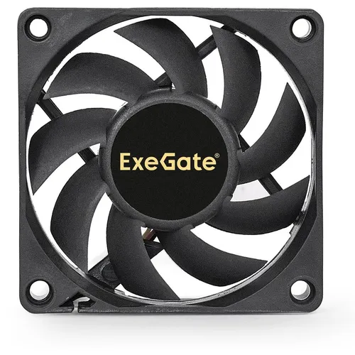 Вентилятор EXEGATE EX283371RUS 70мм, 3-pin, 2000об/мин, 18 дБ, черный, OEM