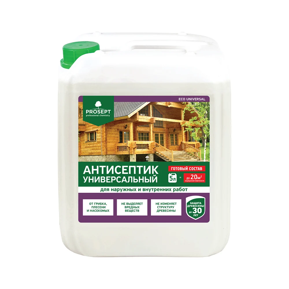 Пропитка для древесины PROSEPT ECO UNIVERSAL 015-5