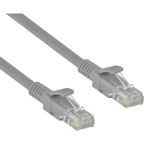 Патч-корд EXEGATE UTP-RJ45-RJ45-C6-CU-3M-GY UTP, кат.6, 3м, 4 пары, медь, многожильный, серый