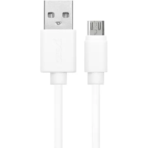 Кабель PERO DC-03, micro USB (m) - USB (m), 2м, 2A, белый