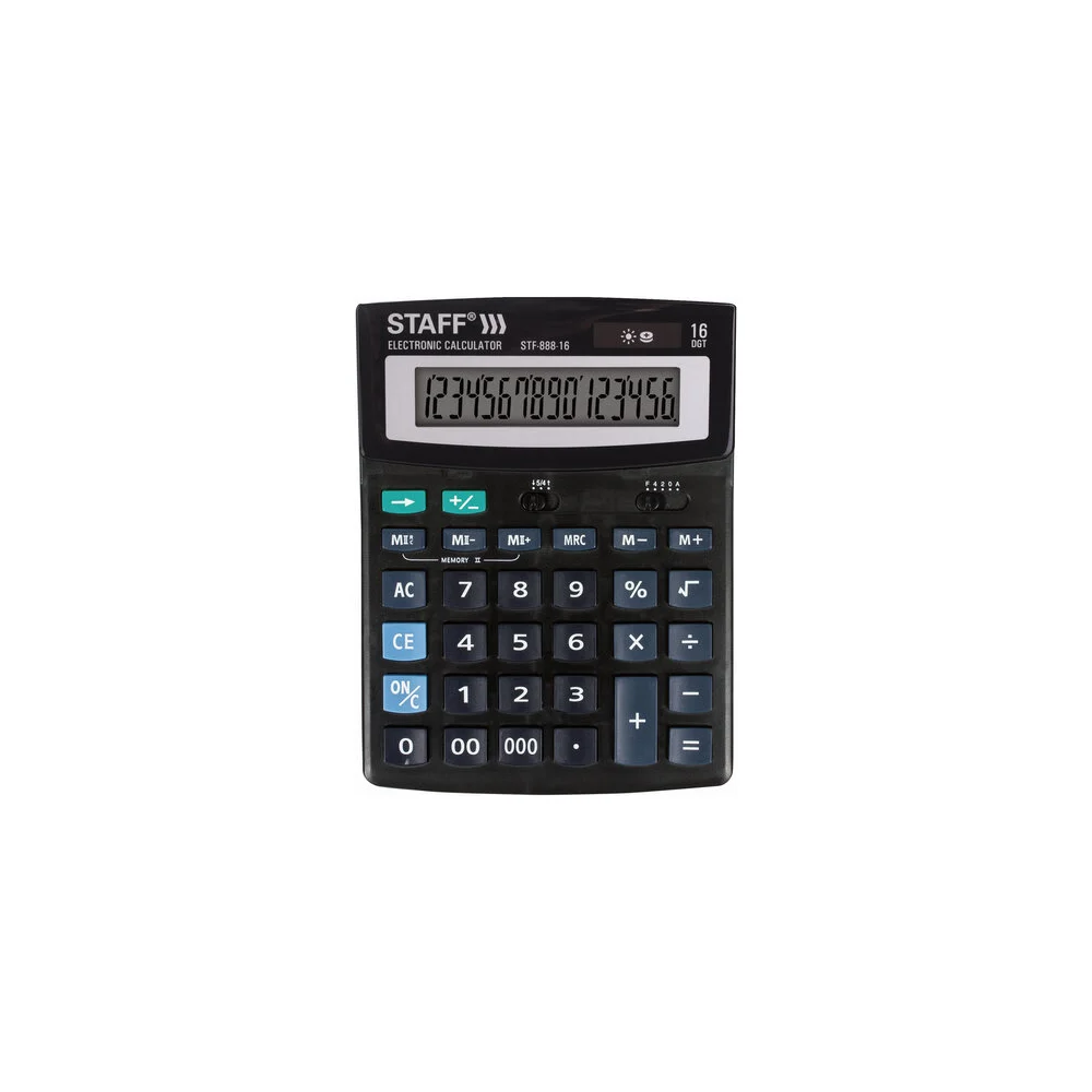 Настольный калькулятор Staff STF-888-16 250183