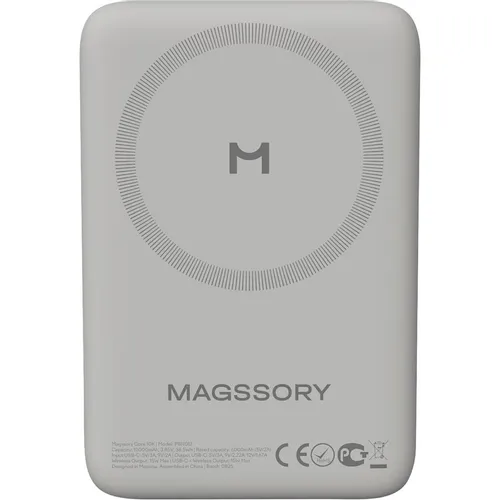 Внешний аккумулятор (Power Bank) MAGSSORY PBN013t, 10000мAч, титановый