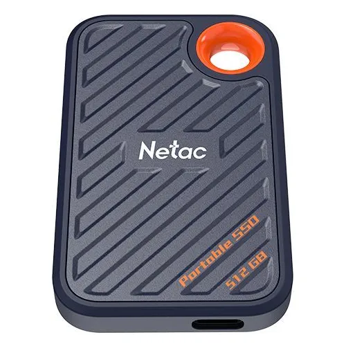 512ГБ Внешний диск SSD NETAC ZX20 NT01ZX20-512G-32BL, USB-C, запись - 1800МБ/с, чтение - 2000МБ/с, синий