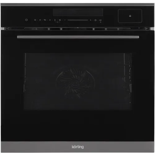 Духовой шкаф электрический Korting OKB 1350 S GNBX Steam, 72л, дверца с 3 стеклами, черный