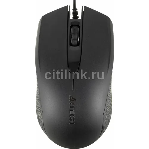 Мышь проводная A4TECH OP-760, оптическая, USB, 1200dpi, черный