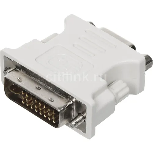 Переходник DVI DVI-I(m) - VGA (f), серый