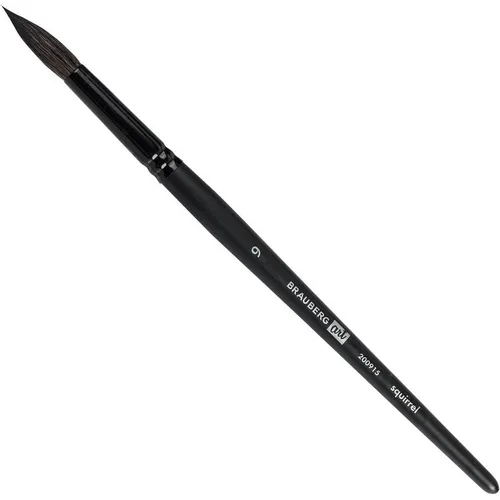 Кисть BRAUBERG Art Classic, 200915, художественная, из волоса белки, круглая, №9