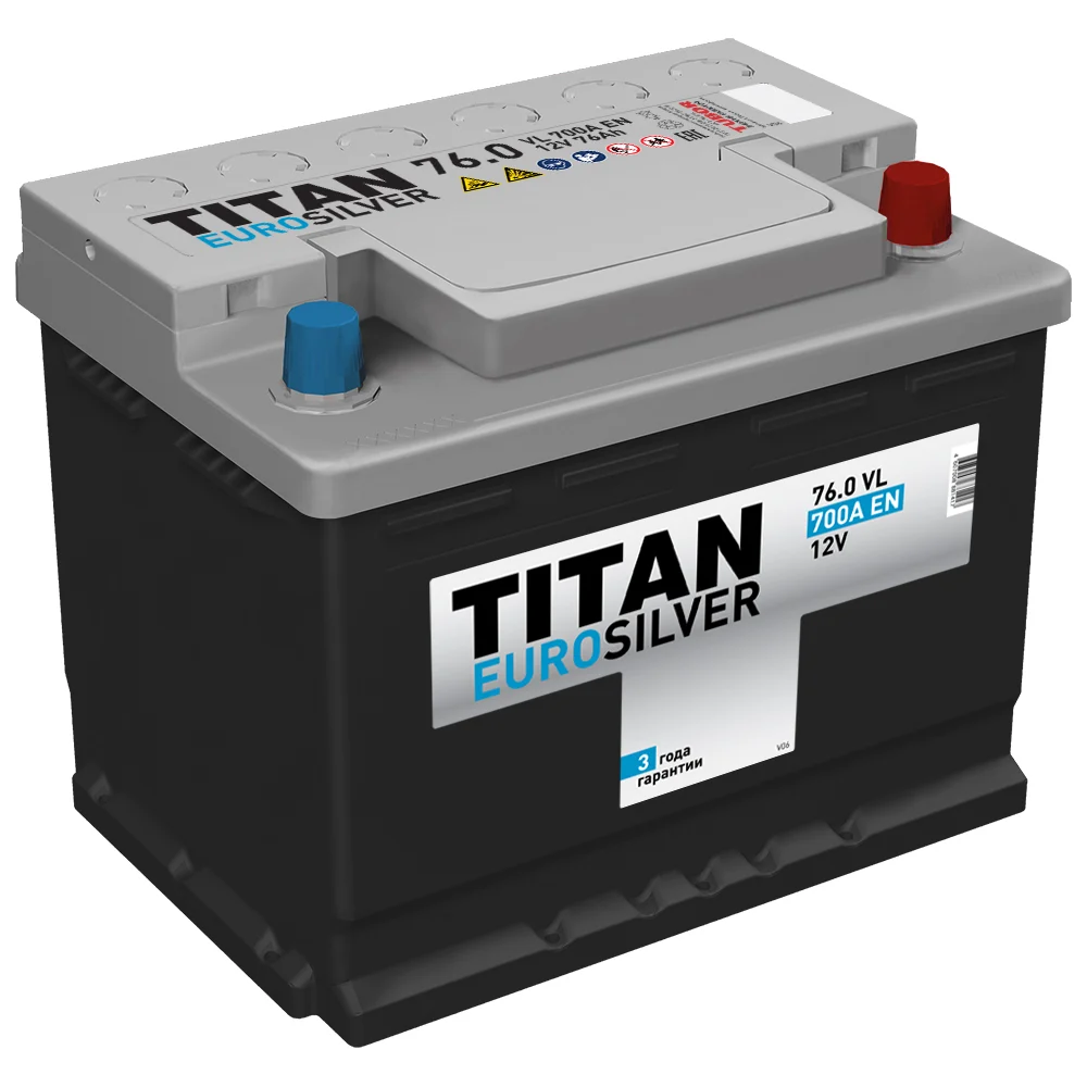 Аккумулятор TITAN EUROSILVER 76.0 VL 4607008881417
