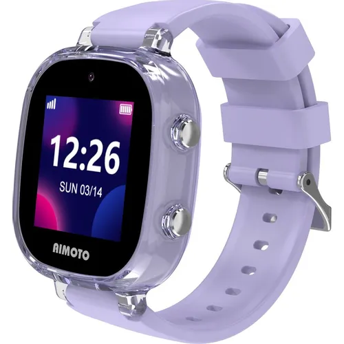 Смарт-часы Кнопка Жизни Aimoto Crystal, 1.44", с SIM, лиловый