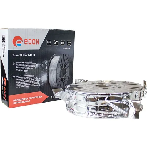 Проволока сварочная EDON Smart FCW1.0-5, D1мм, 5000грамм [35823]