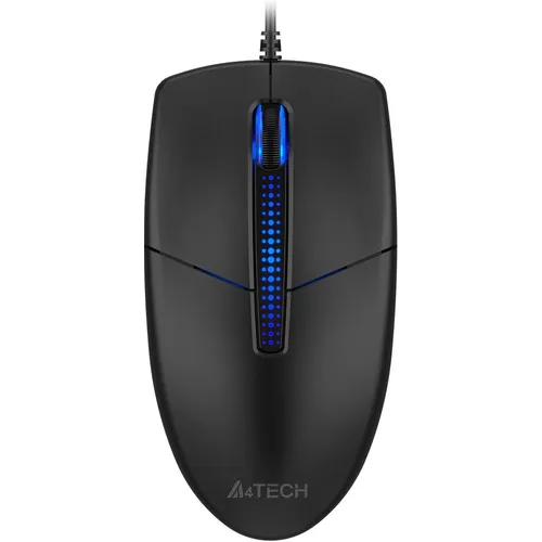Мышь проводная A4TECH N-530, оптическая, USB, 1200dpi, черный