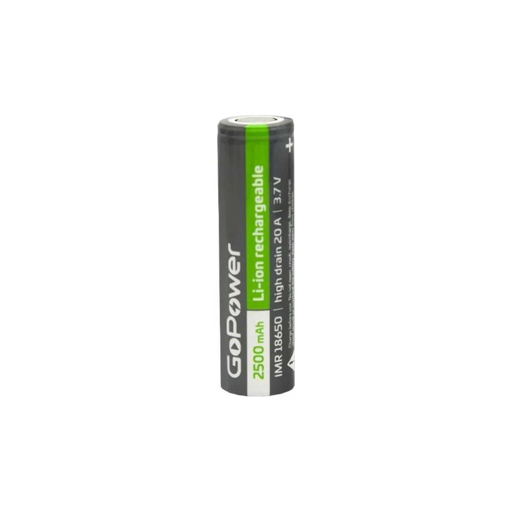 Аккумулятор GoPower Li-ion IMR18650 00-00018356