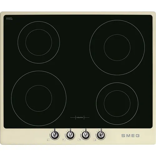 Индукционная варочная поверхность SMEG Victoria SI964PM, конфорок: 4 шт., стеклокерамика, независимая, бежевый
