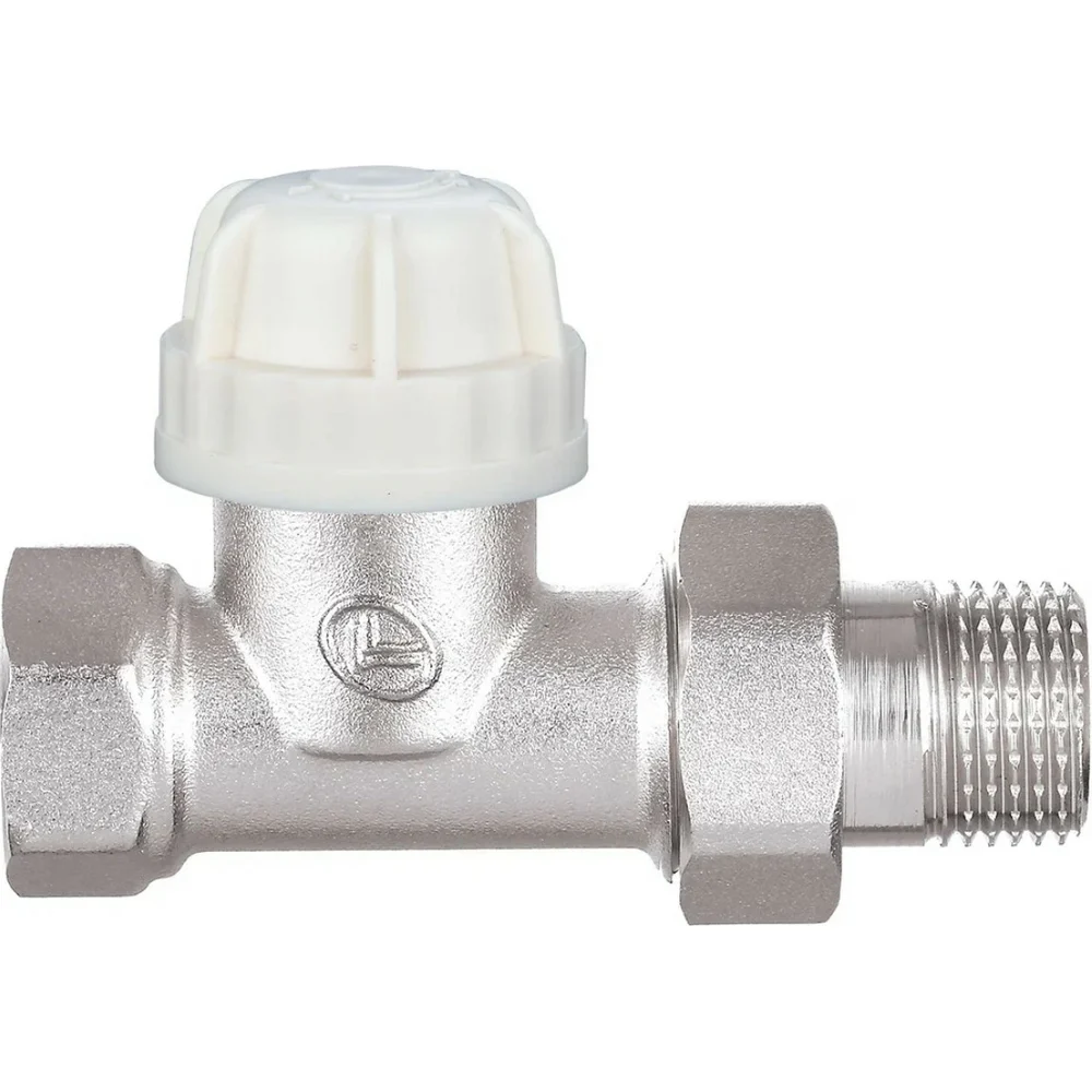 Латунный прямой резьбовой клапан под термоголовку DOUBLE-LIN LL3061C (1/2")