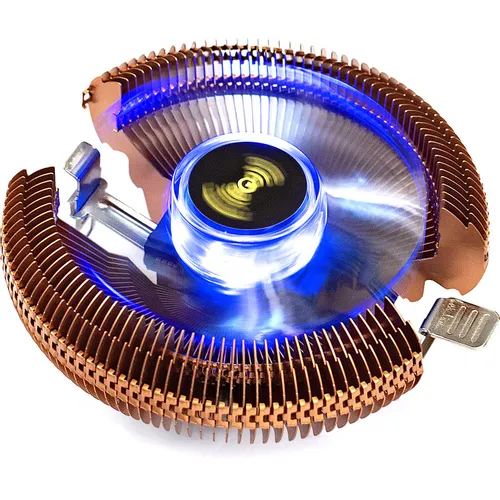 Устройство охлаждения (кулер) EXEGATE EE91-PWM.Cu.Blue, 4-pin, одноцветная, 90мм, retail [ex286154rus]