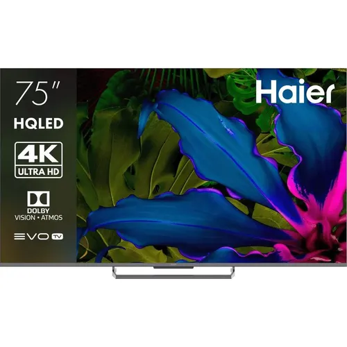 75" Телевизор HAIER Smart TV S6 HQLED, 4K Ultra HD, СМАРТ ТВ, Android TV, серый