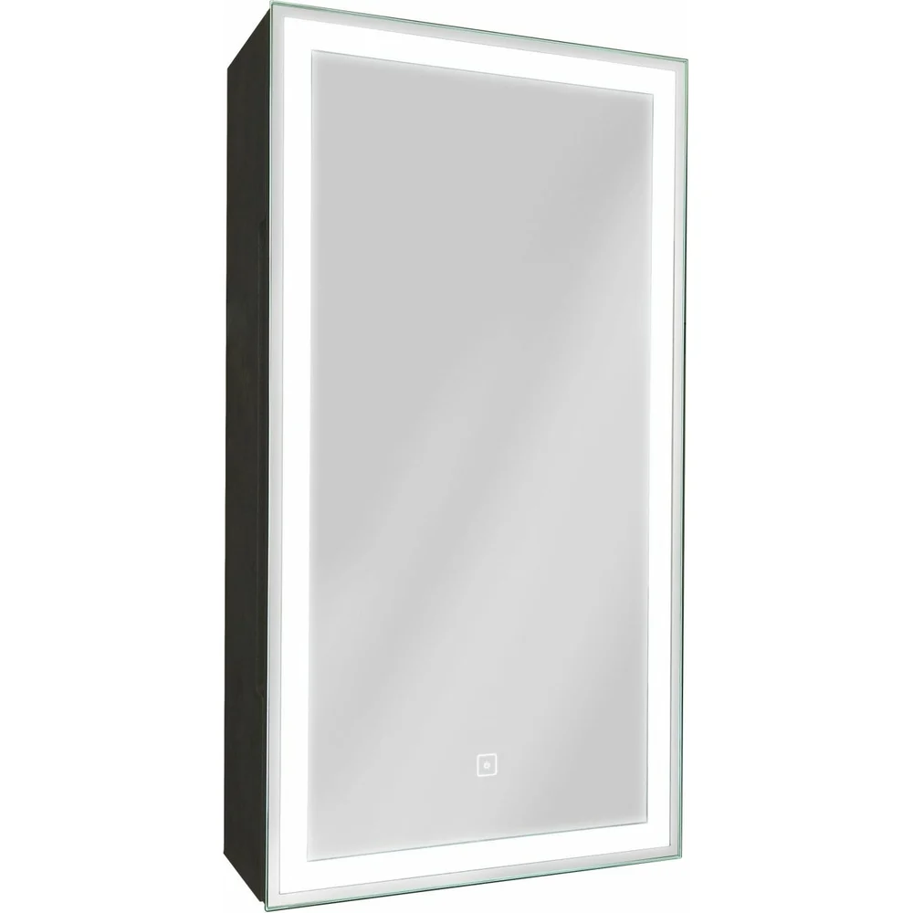 Зеркало-шкаф Art&Max TECHNO AM-Tec-350-650-1D-R-DS-F-Nero