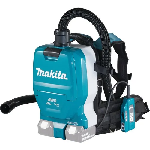 Строительный пылесос Makita DVC265ZXU, аккумуляторный, без АКБ, без ЗУ, зеленый