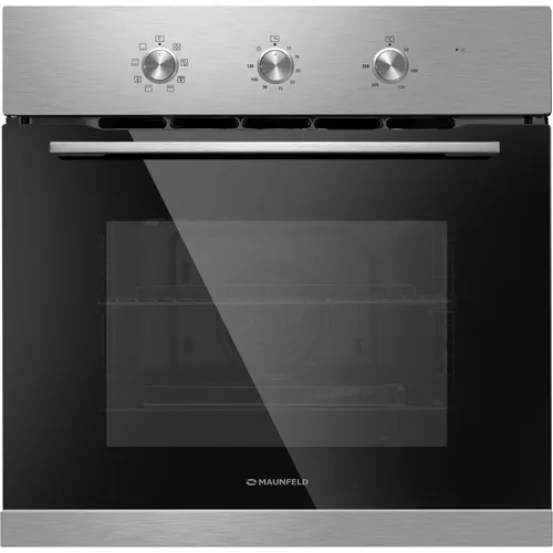 Духовой шкаф электрический MAUNFELD MEOC708PS, 70л, дверца с 2 стеклами, серебристый