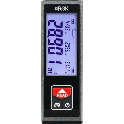 Лазерный дальномер RGK D40, 2 класс лазера, 670нм, луч красный [770057]