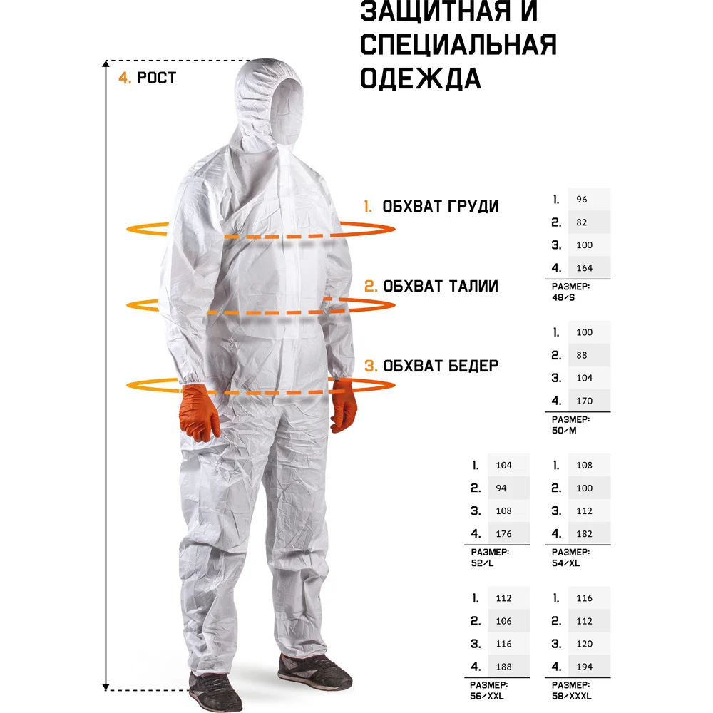 Многоразовый малярный комбинезон Jeta Safety Ninja JPC75-BL-S
