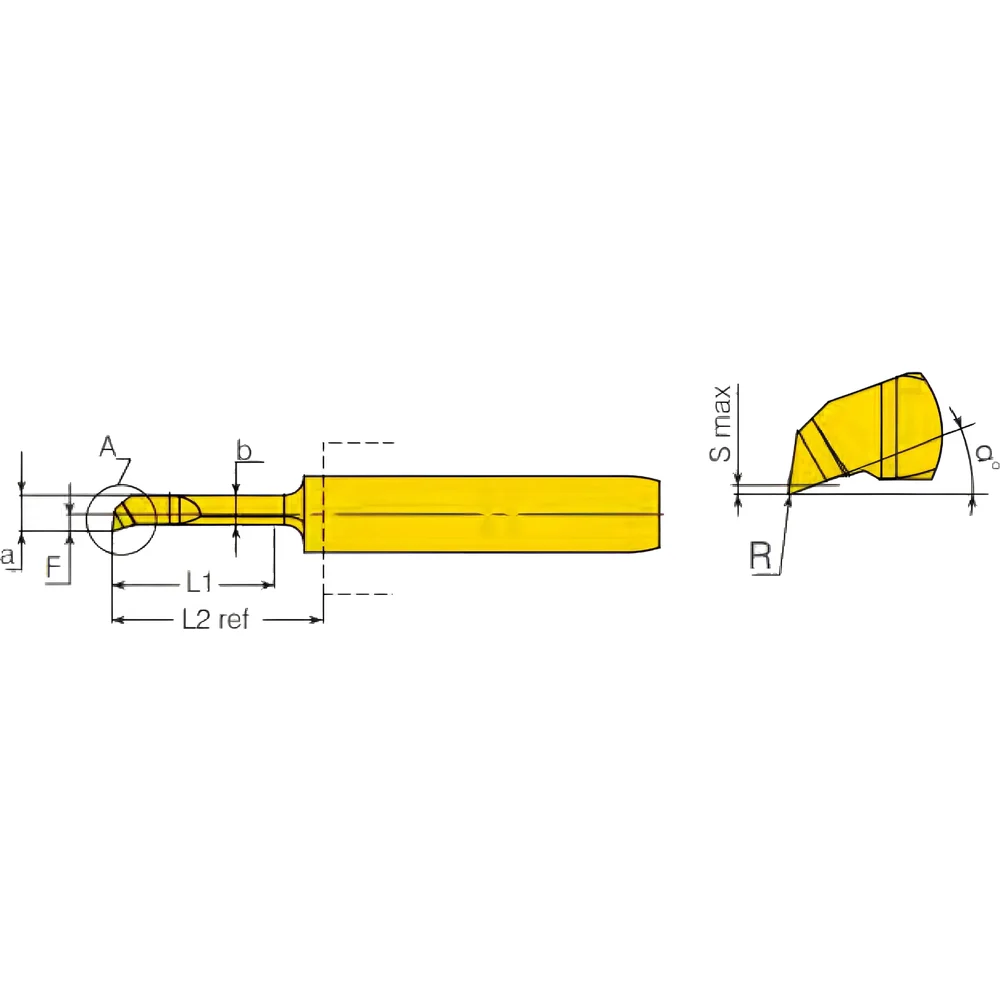 Расточной резец UARGUS VHM MC432BCR05L20R VBX 14 236 522
