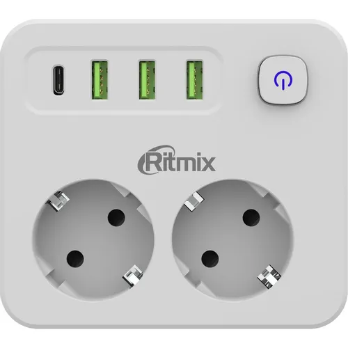 Сетевой фильтр Ritmix RM-023PD, белый