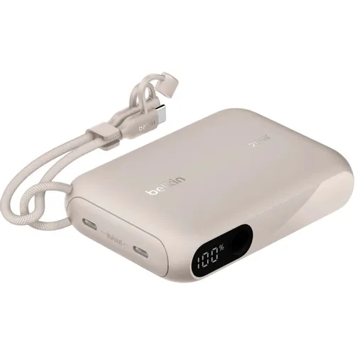 Внешний аккумулятор (Power Bank) Belkin BPB027hqSD, 10000мAч, бежевый