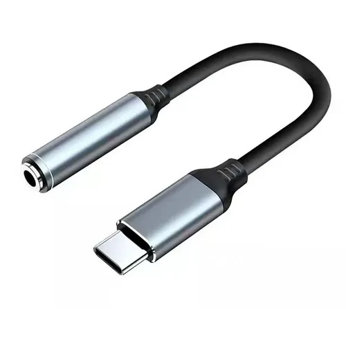 Кабель-переходник аудио PREMIER PCH-262, USB Type-C (m) - Jack 3.5 (f), 0.2м, GOLD, черный