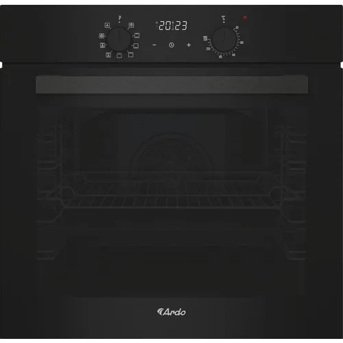 Духовой шкаф электрический Ardo BO39EDS2, 76л, дверца с 3 стеклами, черный
