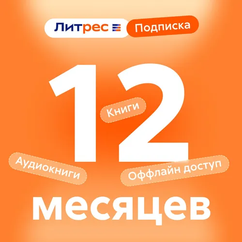 Подписка Литрес на 12 месяцев
