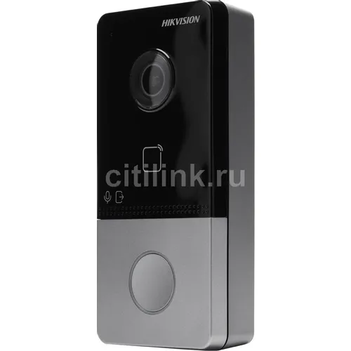 Видеопанель Hikvision DS-KV6113-WPE1(C), цветная, накладная, черный
