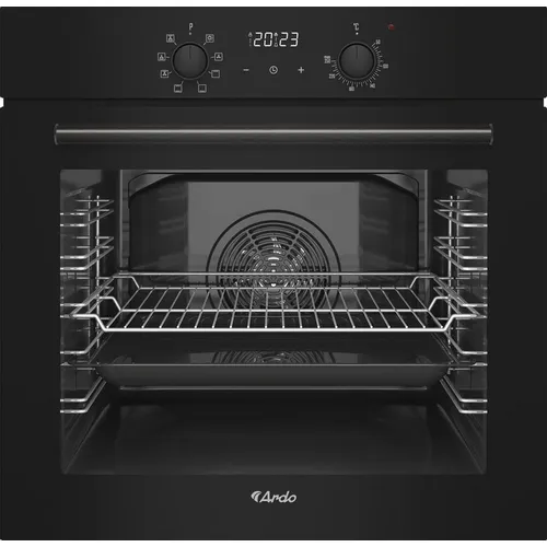 Духовой шкаф электрический Ardo BO18EB2, 79л, дверца с 3 стеклами, черный
