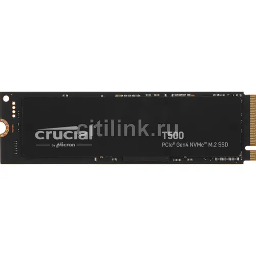 SSD накопитель Crucial T500 500ГБ, M.2 2280, PCIe 4.0 x4, NVMe, M.2 [ct500t500ssd8]
