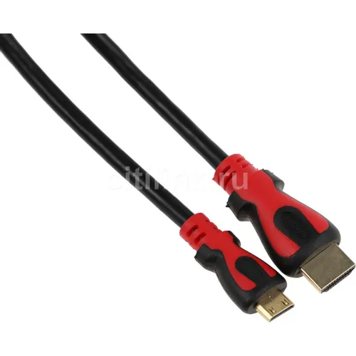Кабель аудио-видео HDMI (m) - Mini HDMI (m), ver 1.4, 2м, ф/фильтр, черный