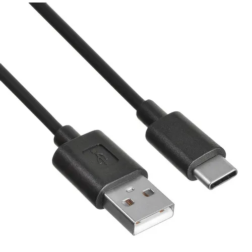 Кабель Buro USB Type-C (m) - USB (m), 0.8м, 2A, черный [usb-tc-0.8b2a]